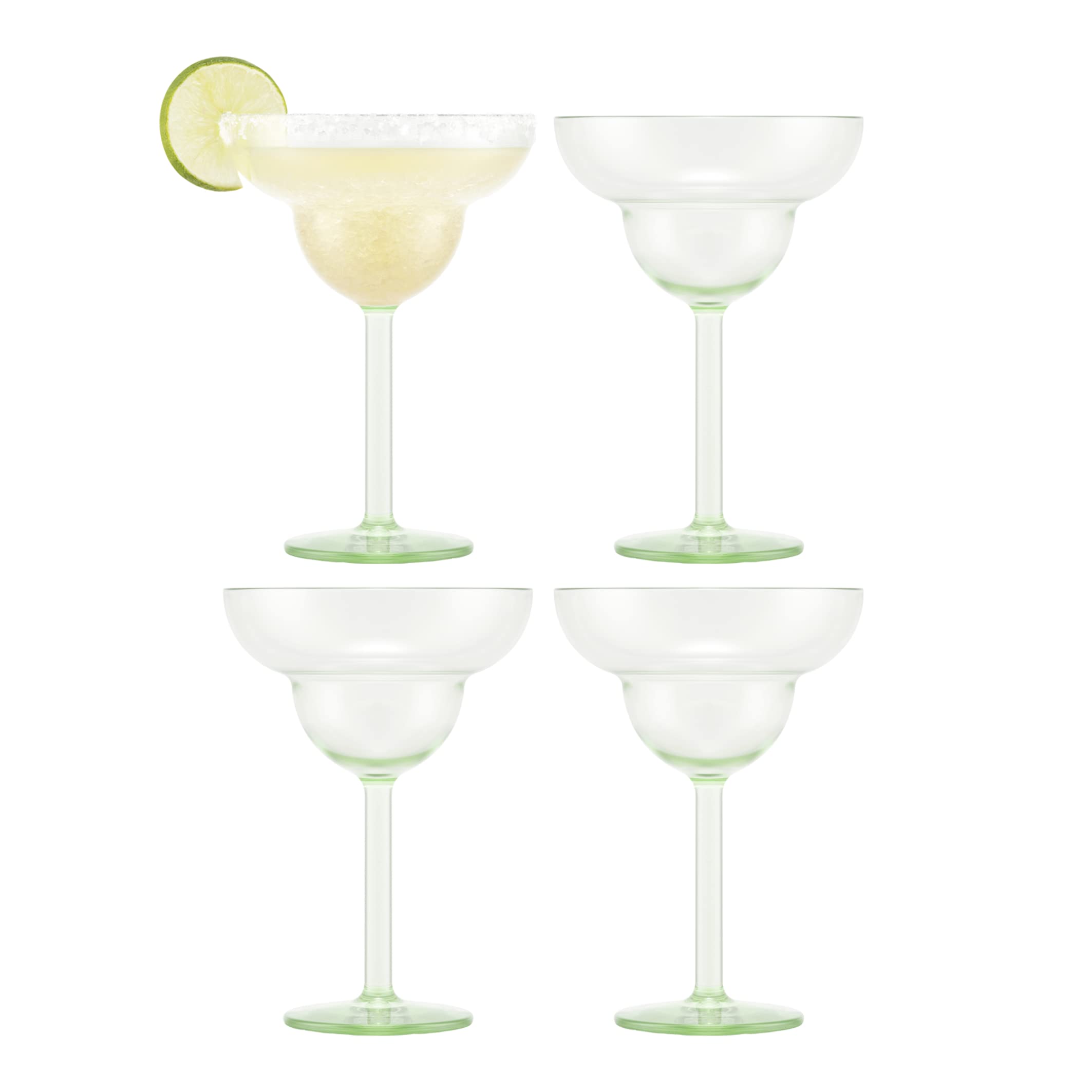BODUM OKTETT Margarita Glasses Plastic Reusable 0.25L 4 Pieces