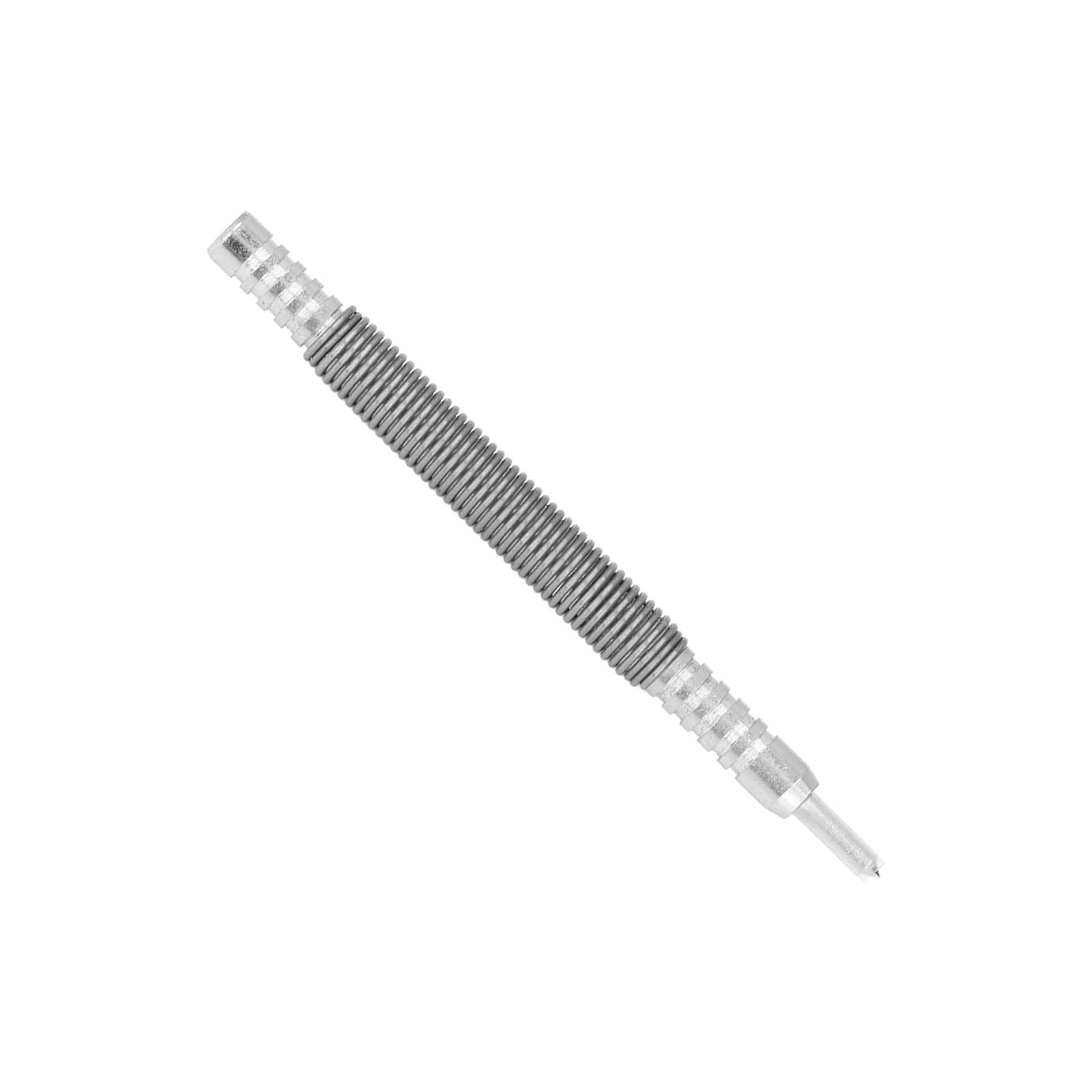 01 02 015 Center Punch, Spring Loaded, Hammerless Action, Metal Handle, Silver or Gray, Classic Style