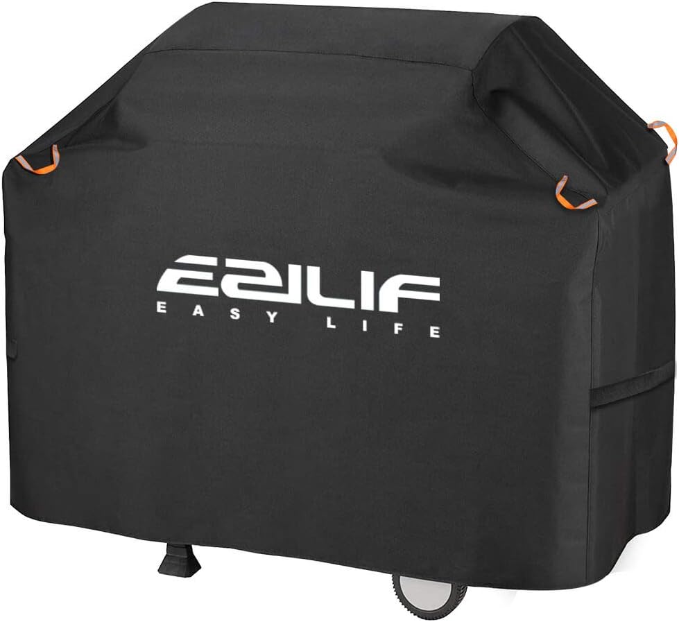 Ezilif BBQ Cover 147x61x117cm Waterproof UV Heavy Duty Reflective Strips