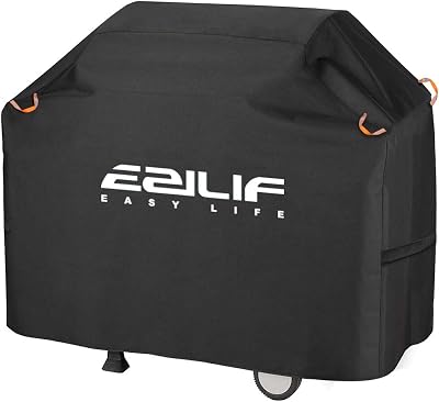 Ezilif BBQ Cover 147x61x117cm Waterproof UV Heavy Duty Reflective Strips