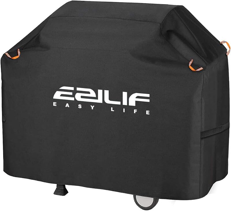 Ezilif BBQ Cover 147x61x117cm Waterproof UV Heavy Duty Reflective Strips