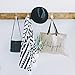greforest Clearance！Cotton Thick Round Beach Towel Ultra Thick Circle Towel with Tassels Heat Insulation Circle Towels for Beach Leisure, Swimming, Bathing, Picnic/Yoga Mat (White & Black)