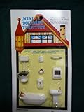 1/4 inch Scale BathRoom Set - Dollhouse Miniature