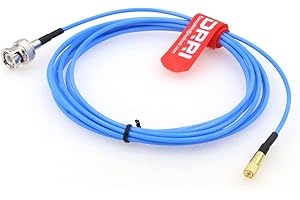 DRRI BNC Male to 10-32 UNF Microdot Male Acceleration Sensor Vibration Sensor Test Cable (BNC-M5, 1M / 39inch)