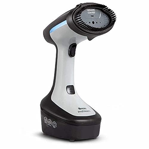 Swan SI12022N Portable Garment Steamer, Lightweight, Jet Steam, Cloth Friendly Ceramic Coated Steam Panel, Removes Bacteria and Odours, 1500W, 300ml Water Tank, 25 g Steam Rate, Black