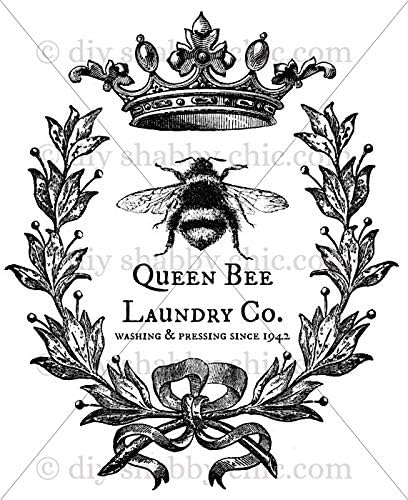 Furniture Wood Decal Image Transfer Vintage Antique Labels Bee (A6)