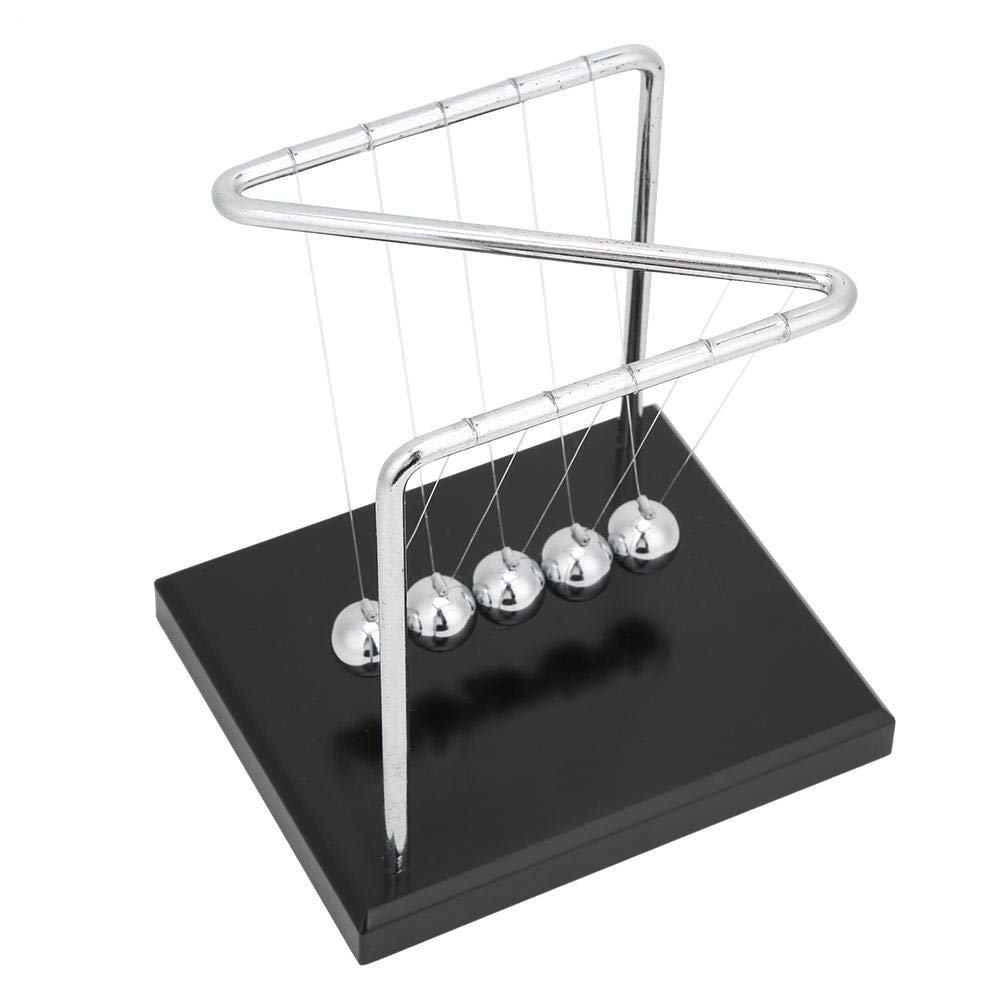 Hztyyier Z Type Newton's Cradle Balance Balls Home Office Decorative Swinging Magnetic Balls Pendulum Balls Steel Ball Desk Toy Crafts