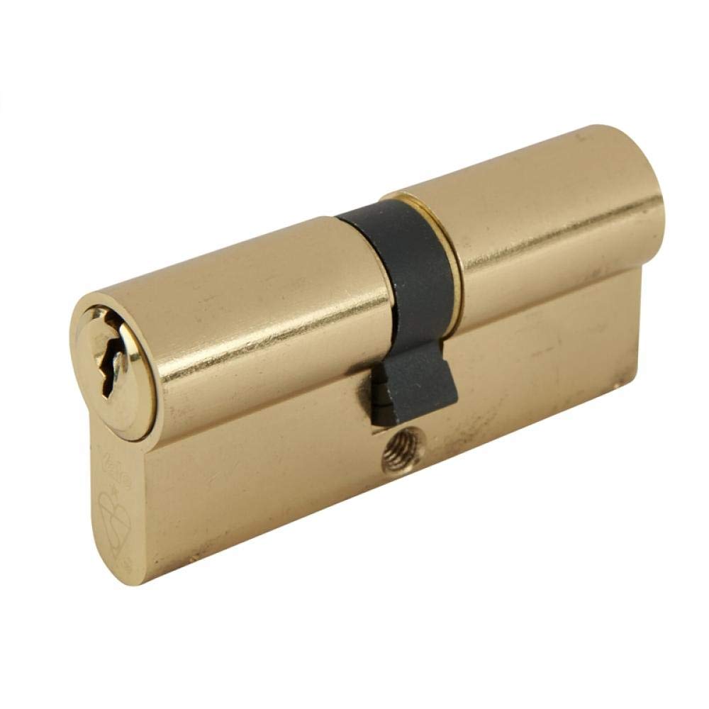 Yale PKM4050-PB - KM Superior 1 Star Euro Cylinder Lock - 40/50 (100mm) / 40:10:50 - Brass Finish - High Security