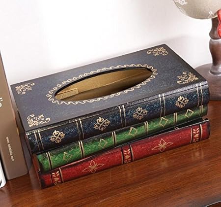 Yudanwin - Caja de Pañuelos de Madera, Diseño Retro, 1 Unidad: Amazon.es: Hogar