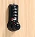 Combi-Cam Ultra, 7432S-Black & Keys, Combination Cam Lock with Master Key Override, 5/8