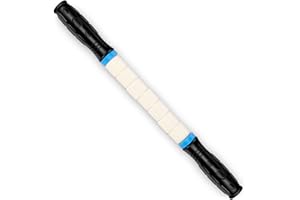 iGreely Premium Muscle Roller The Ultimate Massage Roller Stick 17 Inches Recommended by Physical Therapists Promotes Recovery Fast Relief for Cramps Soreness Tight Muscles-White