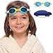 SWIM ELITE Kids Swimming Goggles - Comfortable Adjustable Strap, Anti-Fog, UV Protection, Toddler to Kid Size, Fun and Colorful Case