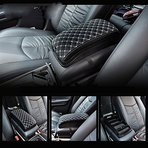 Universal Car Armrest Storage Multi Case Pocket Vehicle Center Console Box (White)