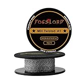 FogsLord Mix Twisted Wire Kathal A1 Heat Resistance Wire Spool Braided Electronic Coil 15 ft. AWG 0.2x0.8 Flat+26GA