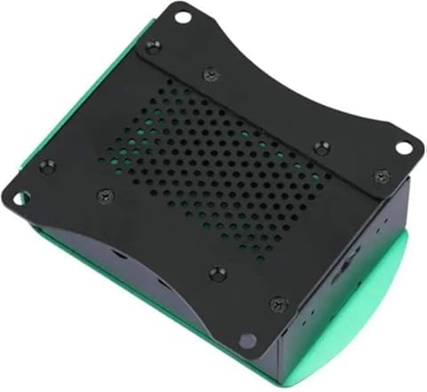 para Raspberry Pi 3 Modelo B + Caja de Aluminio con Ventilador Caja de Metal Plata Verde Negro Caja RPI 3 Caja para Raspberry Pi - Plata