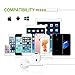 Vicartor Earphones Headphones Headsets Earbuds with Remote Control and Mic Fully Compatible with iPhone 6/6S/6 Plus/6S Plus/5/5C/5S/iPad/Ipod - White - 4 Piece