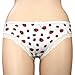 Angelina Strawberry Pattern Cotton Panties, 12 Panties, 7 Assorted Colors Per Pack #1002