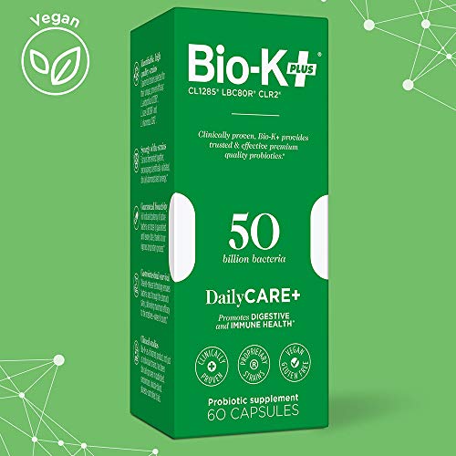 BioK + Daily Care Plus Probiotic Supplement Capsules for Adult Men and