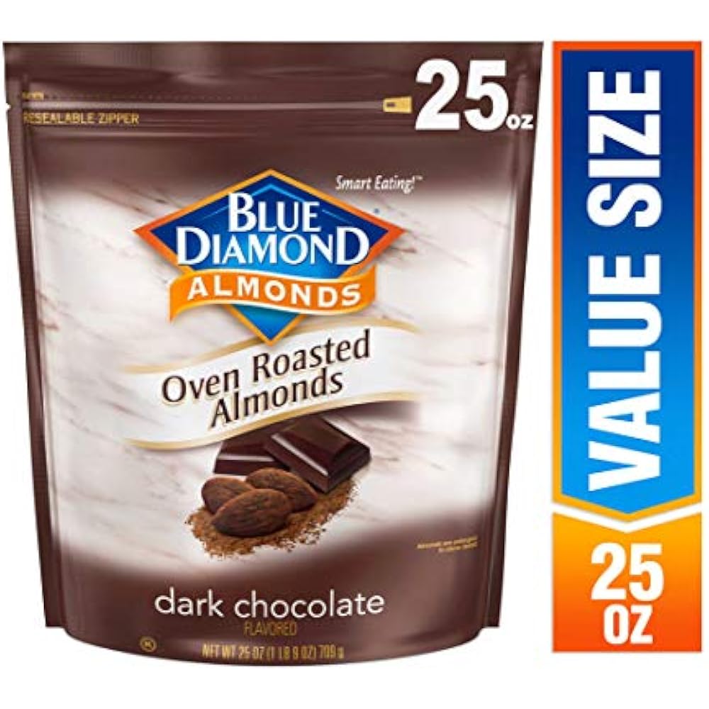 Blue Diamond Almonds, Oven Roasted Cocoa Dusted 25 Ounce Grocery