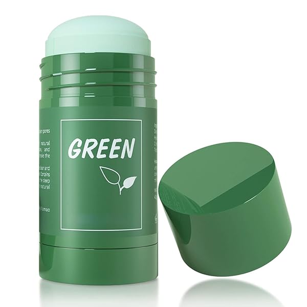 MERERKE_PRETTY GREEN TEA CLAY CLEANSING MASK, GREEN PURIFYING CLAY CLEANSING MASK, BLACKHEAD REMOVER MASK, MOISTURIZING & OIL CONTROL GREEN TEA FACIAL PORE CLEANSER FOR ALL KIND SKIN TYPE WOMEN MEN