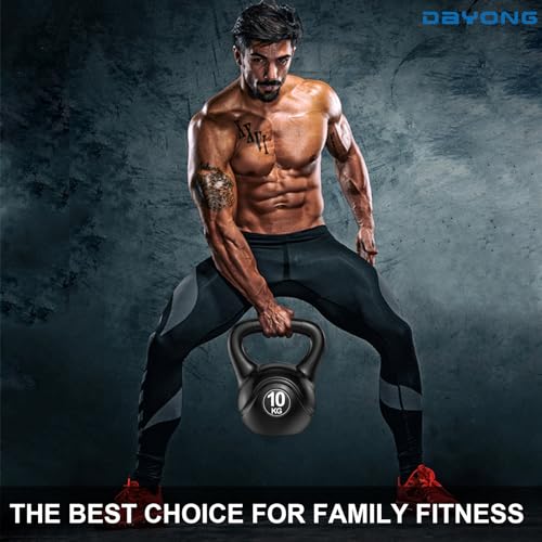 DAYONG Fitness Kettlebell, Strength Training Kettlebell Weight for Men Women, Home Gym Equipment for Weight Lifting, Core Training, Squat, Body Shaping.