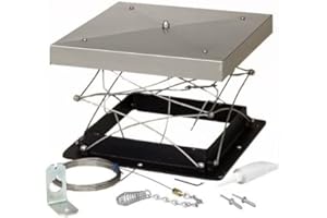 COPPERFIELD Lock-Top 09120 Stainless Steel Lock-Top 13" x 13" Energy-Saving Damper 09120