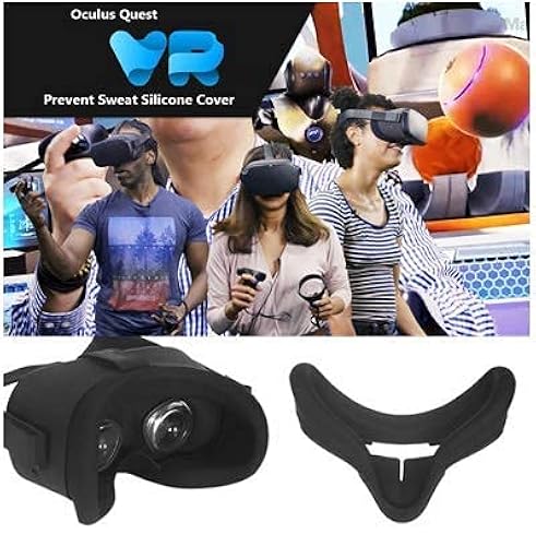 Oculus Quest Face Cover, Silicone Headset Face Pad Cushion Sweat