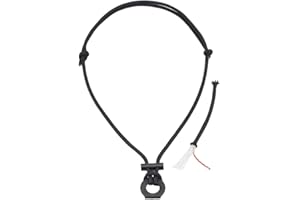 PSKOOK Fire Starter Necklace, Survival Paracord Necklace with Flint and Steel, Bushcraft Necklace for Camping, Hiking and Backpacking