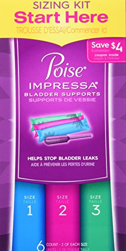 Poise impressa bladder supports - sizing kit