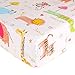 Safari Crib Sheet - Soft Fitted Crib Sheet Baby Sheet for Standard Crib and Toddler mattresses Nursery Sheet for Boys and Girls 1 Pack Animal Jungle Toddler Sheet - by UOMNY