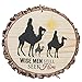 Wise Men Still Seek Him Three Kings Wood Tree Bark 4 inch Christmas Tree Ornament