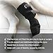 WSGEE Dog Canine Rear Leg Knee Brace Hock Joint Arthritis Wrap for Heals Prevents Injuries Sprains Helps with Loss of Stability