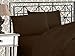 Elegant Comfort 1500 Premier Hotel Quality 4-Piece Bed Sheet Sets, Deep Pockets - Luxurious Wrinkle Free & Fade Resistant, California King, Chocolate Brown