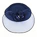 FAYBOX Vintage Mesh Wool Felt Pillbox Flower Women Fascinator Hat Hair Clip NV Navy