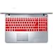 Leze - Ultra Thin Laptop Keyboard Cover Skin Protector for HP Pavilion 15 15-ab 15-ac 15t-ae 15-af 15-ak 15-an 15-au 15-ay 15-as 15-ba 15-bc 15-bk,HP OMEN 15-ax 15.6 Inch Semi - Red