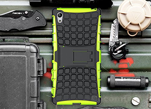 Sony Xperia M4 Aqua Case, Cocomii [HEAVY DUTY] Grenade Case :::NEW::: [ULTRA TITAN ARMOR] Premium Shockproof Kickstand Bumper [MILITARY DEFENDER] Full-body Rugged Dual Layer Cover (Green)