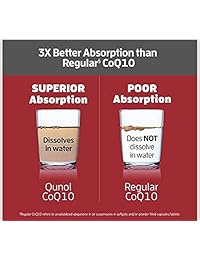 Suplemento natural Qunol con coenzimas y antioxidantes, absorción 3 veces mejor, 0,0035 oz, QULT120, 1, 1
