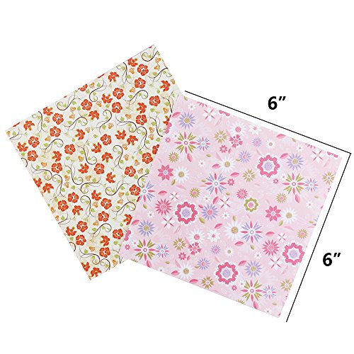 Weoxpr 288 Sheets Folding Origami Paper Washi Folding Paper for Arts and Crafts, 12 Different Patterns(6x6inch)
