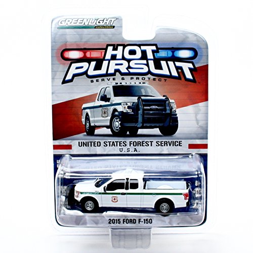 UNITED STATES FOREST SERVICE (USFS) LAW ENFORCEMENT / 2015 FORD F-150 * Hot Pursuit Series 17 * 2016 Greenlight Collectibles Limited Edition 1:64 Scale Die-Cast Vehicle