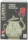 Clipper Fair Trade Organic English Breakfast, 20-Count (Pack of 6)
