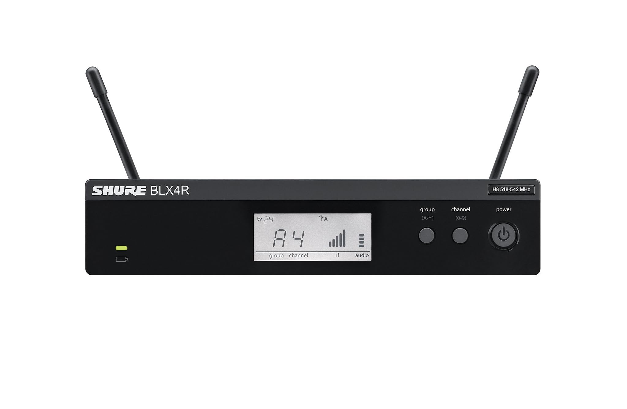 Shure BLX14R/SM35 Wireless Microphone System - 14-Hour Battery Life, 300 ft Range, UHF | SM35 Headset Mic, Single Channel Rack Mount Receiver | H11 Band (BLX14R/SM35-H11)