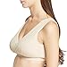 Mamaway Antibacterial Crossover Sleeping Nursing Bra - Nude - XL