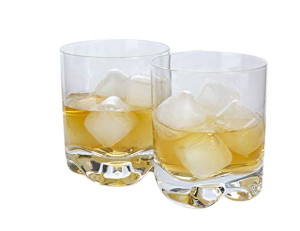 Kikkerland - Reusable Ice Cubes, 30 Pack, Clear Plastic Ice Cubes, Filled with Pure Water for Freezing