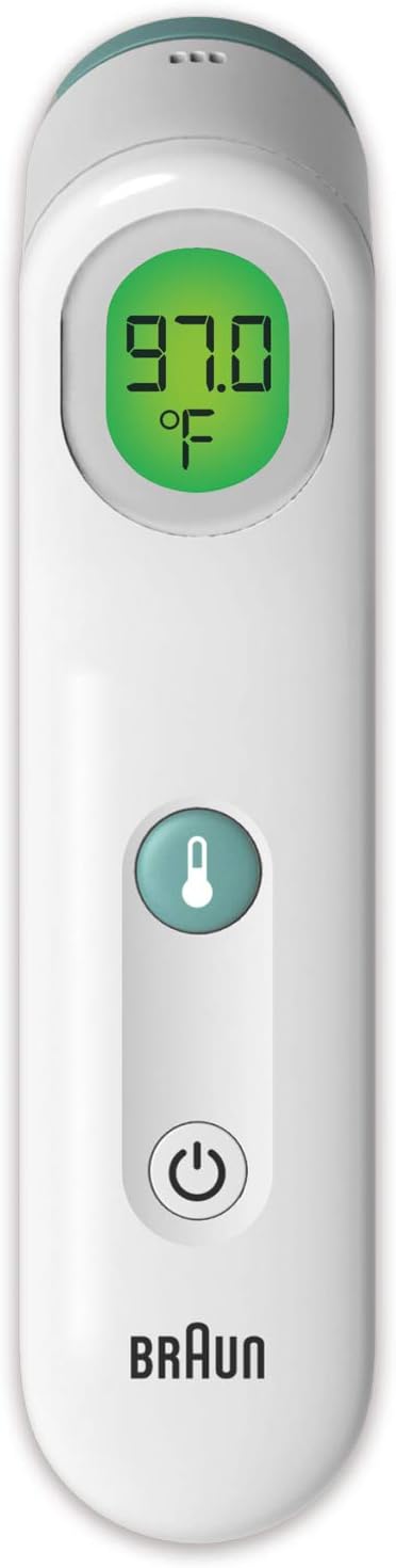 Braun Forehead Thermometer -  Digital Thermometer with Professional Accuracy and Color Coded Temperature Guidance - Thermometer for Adults, Babies, Toddlers and Kids: Health & Personal Care