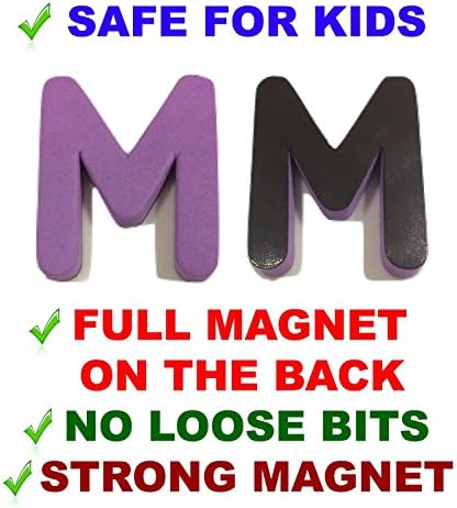 THICKER Magnetic Letters and Numbers- Alphabet Number Fridge Magnet - 26 Upper Case ABC, 26 Lower Case abc, Numbers 123, Arithmetic Piece -Total 67 Letter Kid Education Fun Toy Set Symbol Learning #1