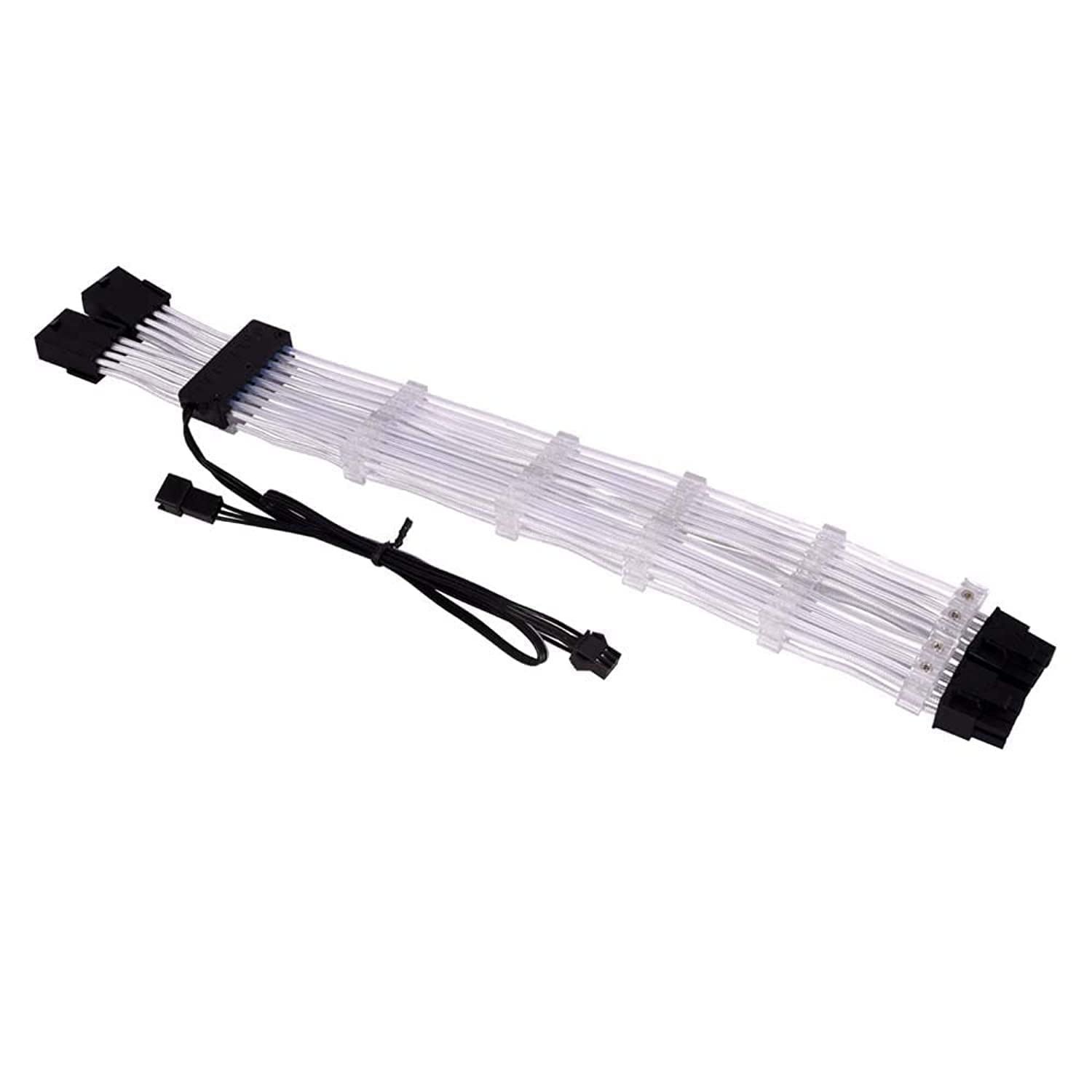 Lian Li Strimer 8-Pin RGB PCIe VGA Power Cable – 300mm RGB Cable for Custom PC Builds – Neon Lighting Effects – Compatible with 5V ARGB Motherboards