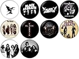 Black Sabbath Pinback Buttons Badges/Pin 1 Inch (25mm) Set of 10 New