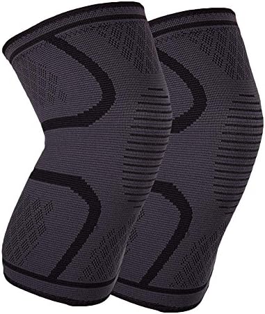 YJWB knee pads，Sports knee Athletics Knee Compression Sleeve Support for Running, Jogging, Sports, Basketball, Joint Pain Relief, Arthritis and Injury Recovery, Men and Women (black, S)