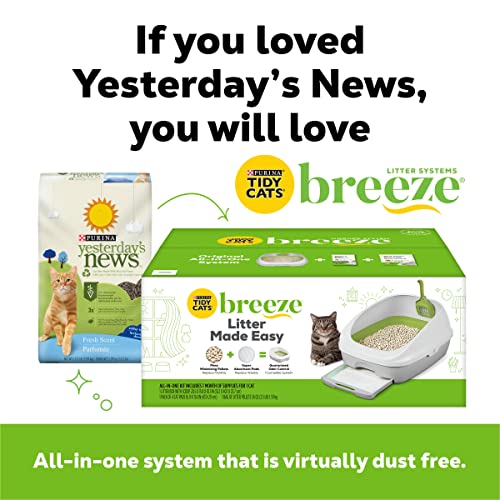 Purina Yesterday's News Non Clumping Paper Cat Litter, Unscented Low