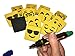 Magnetic Whiteboard Dry Erase Erasers Smiley Faces Set of (12) Cleaning Wipe Your White Board - Bonus Two Side Markers - for Student and Teachers - Useful at School Office & Home from BundleStuff